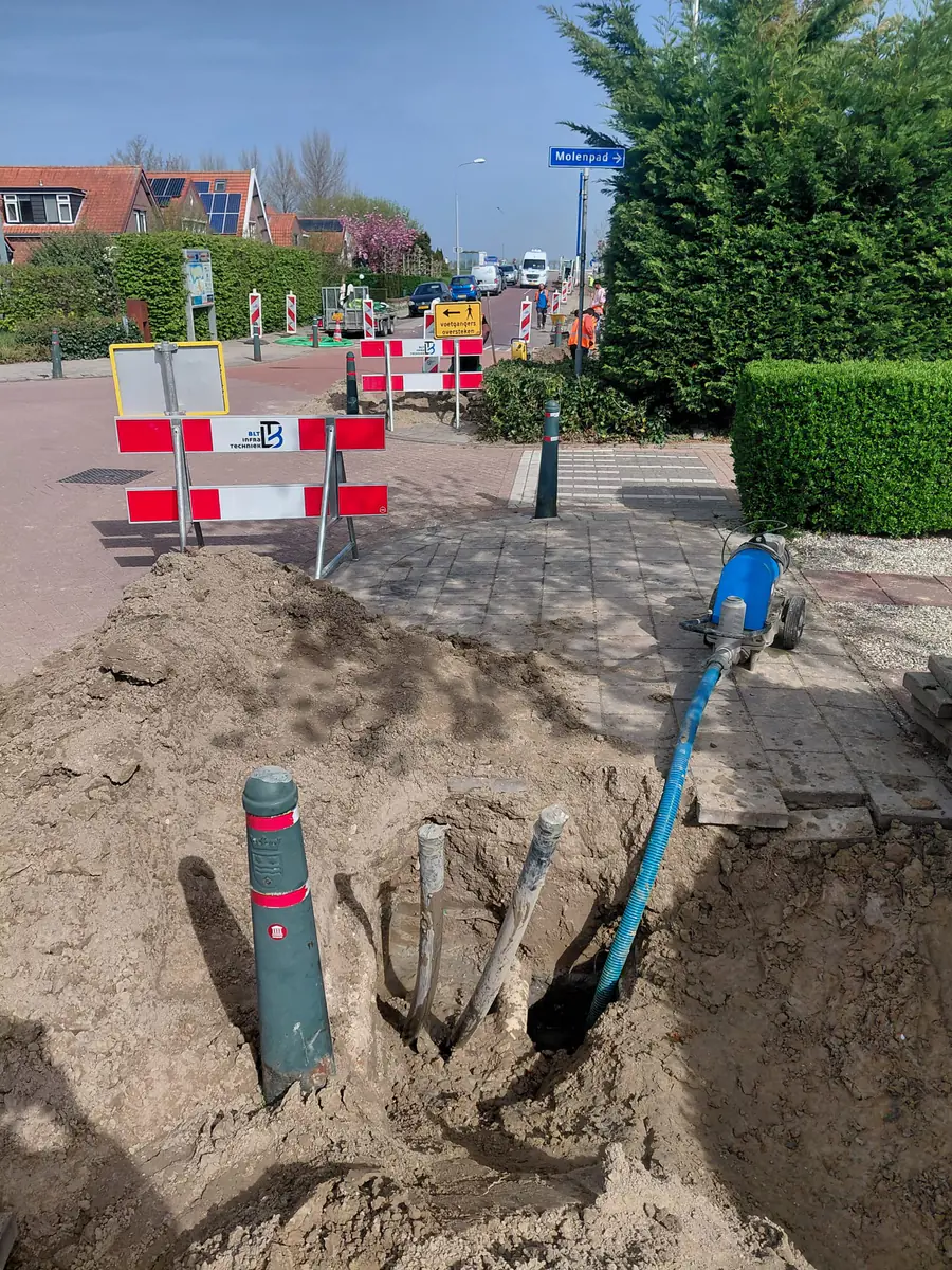 Leiding bereikt de uittredeput
